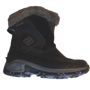 Columbia Bugaboot Slip Black/Shale Ladies Winter Boots Water Proof Size 10